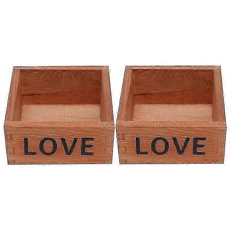 25-26 Timber Storage Container For Flower Pot Storage