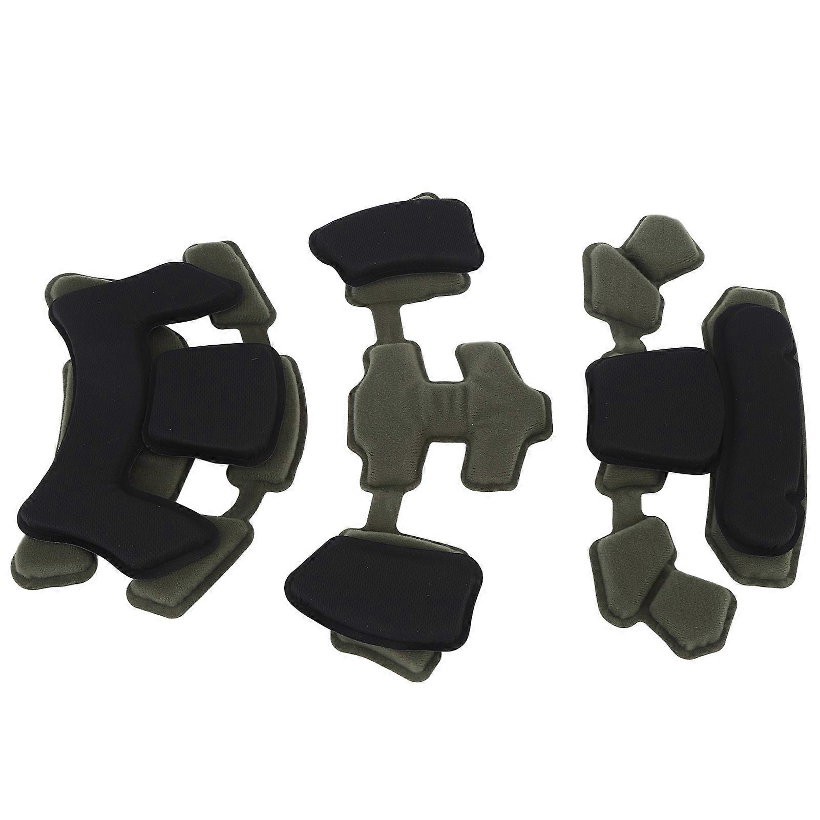 Helmet Padding Helmet Liner System Sponge Cushion Foam Pads Replacement Universal Padding Inner Protective Pads Set Kit OD Green 