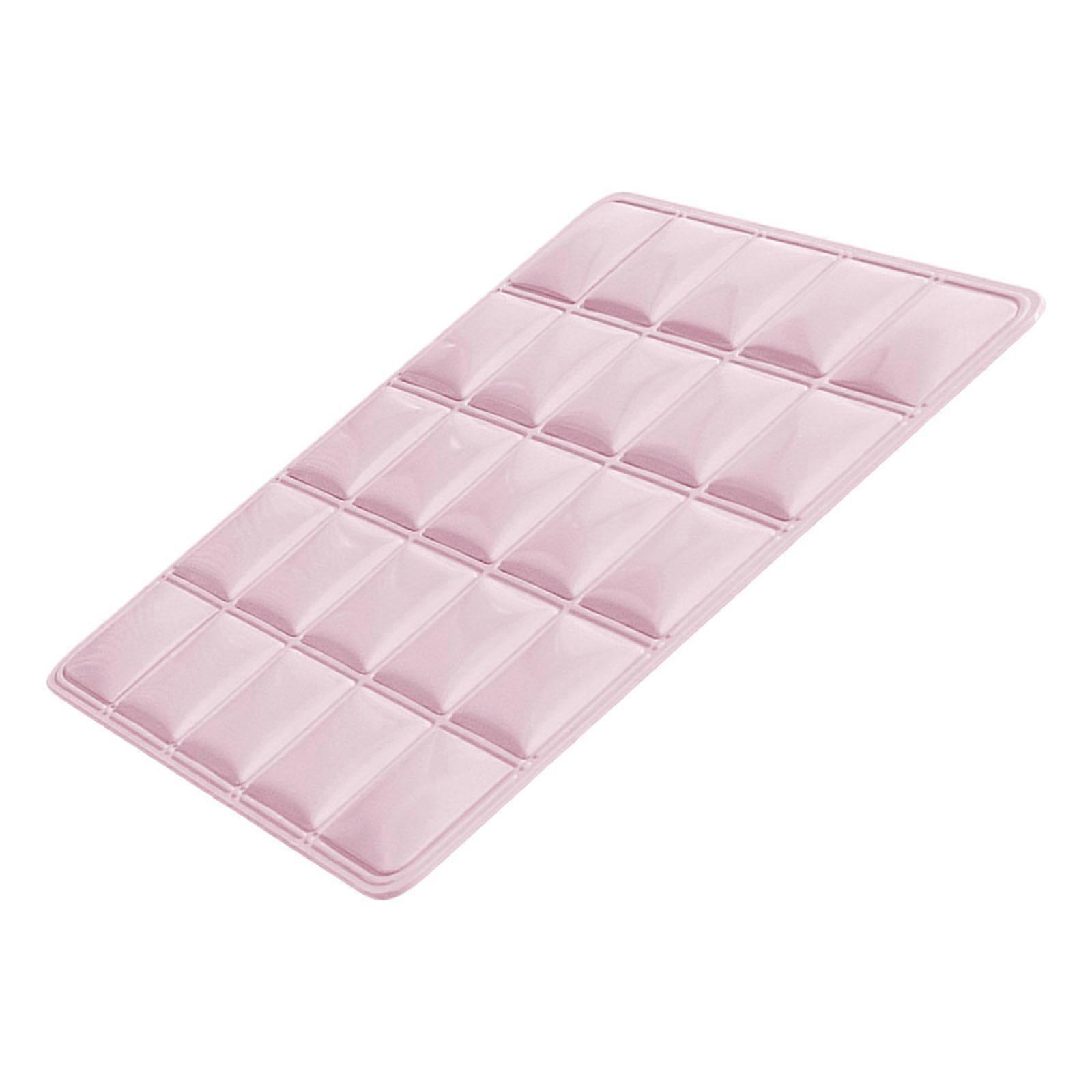 Soft Cushions for Pet Cooling Bed Suitable for Small to Large Cats Breathable Cushion Scratch Resistant Mat  Square plaid pink