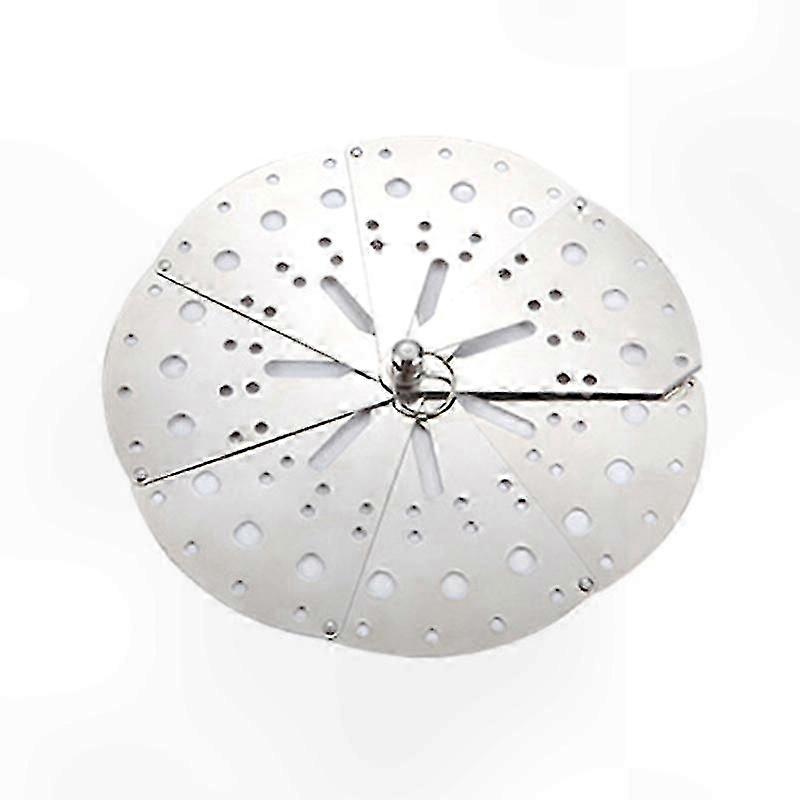 Adjustable Stainless Steel Pot Lid with Steaming Rack - Prevent Overflow & Control Simmering