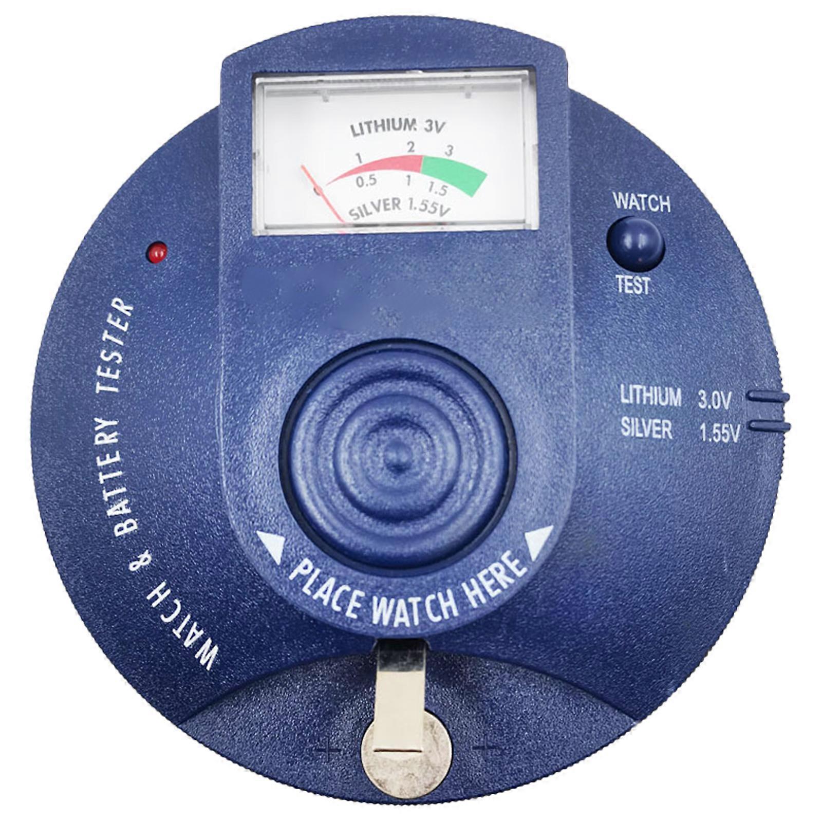 Professional Button Cell Checker, Quick Testing 1.5V And 3V Batteries Analyzer, For Watch Horology Enthusiasts Jewelers Multicolor