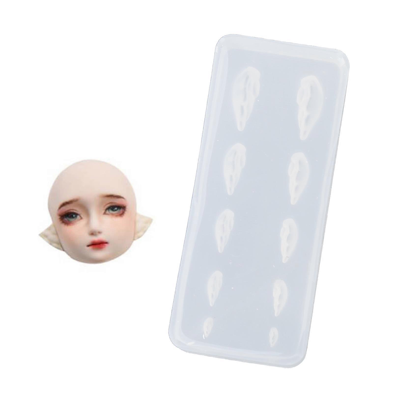 3D Clay Molds Elf Ear Clay Molds Epoxy Resin Molds for Elf Ear Epoxy Resing Casting Jewellery Making DIY Handmade Craft Multicolor