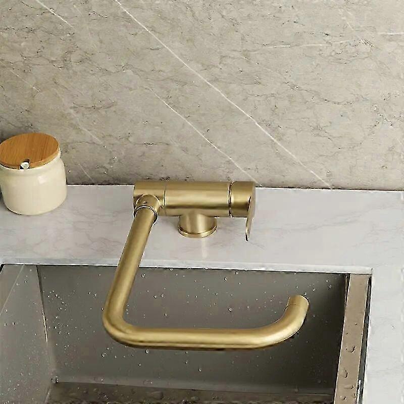 Brushed Gold Kitchen Tap for Small Spaces - Free Folding 360 Rotation