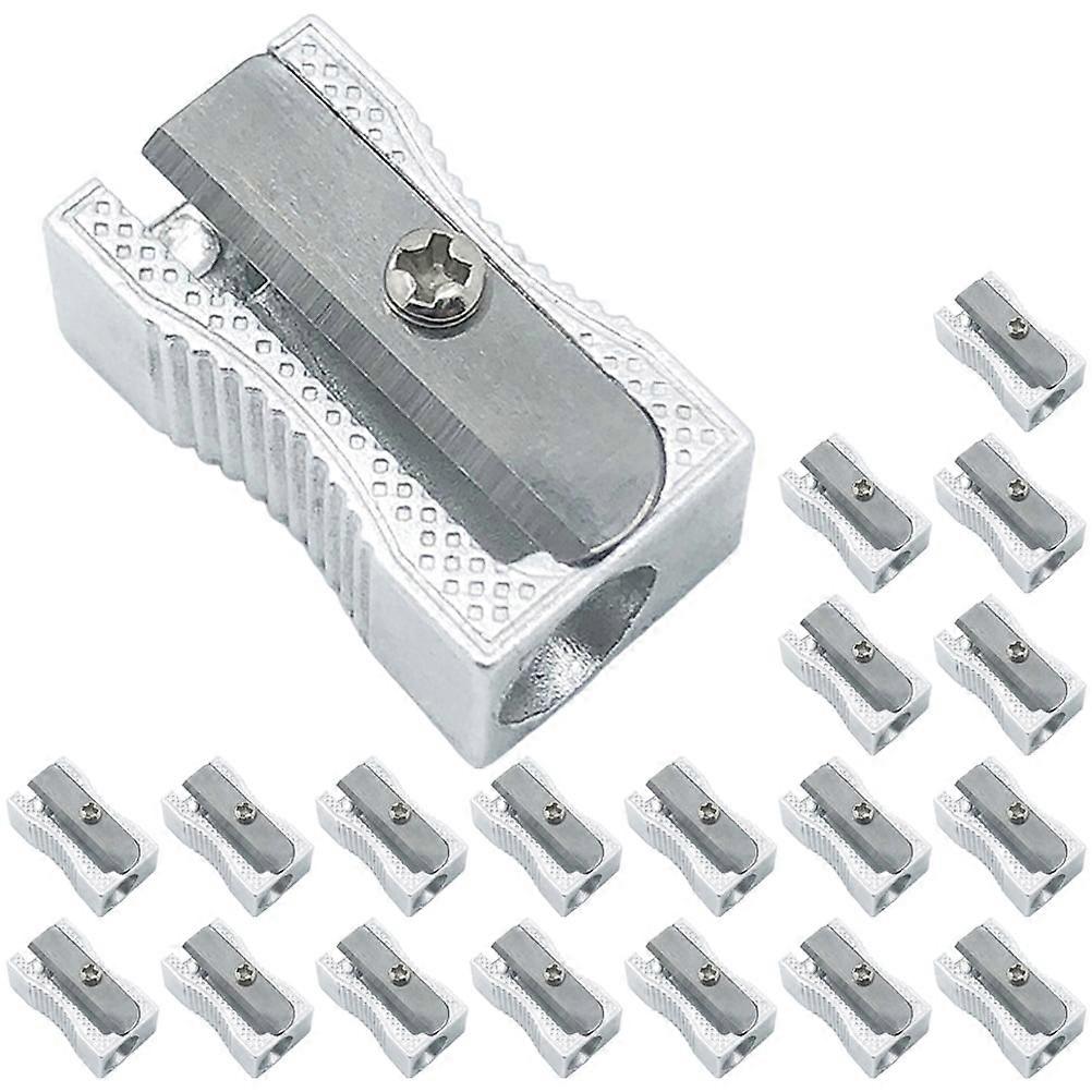 Pencil Sharpener Sharpeners Bulk Hand Held Metal Single Manual Individual 24 Pcs