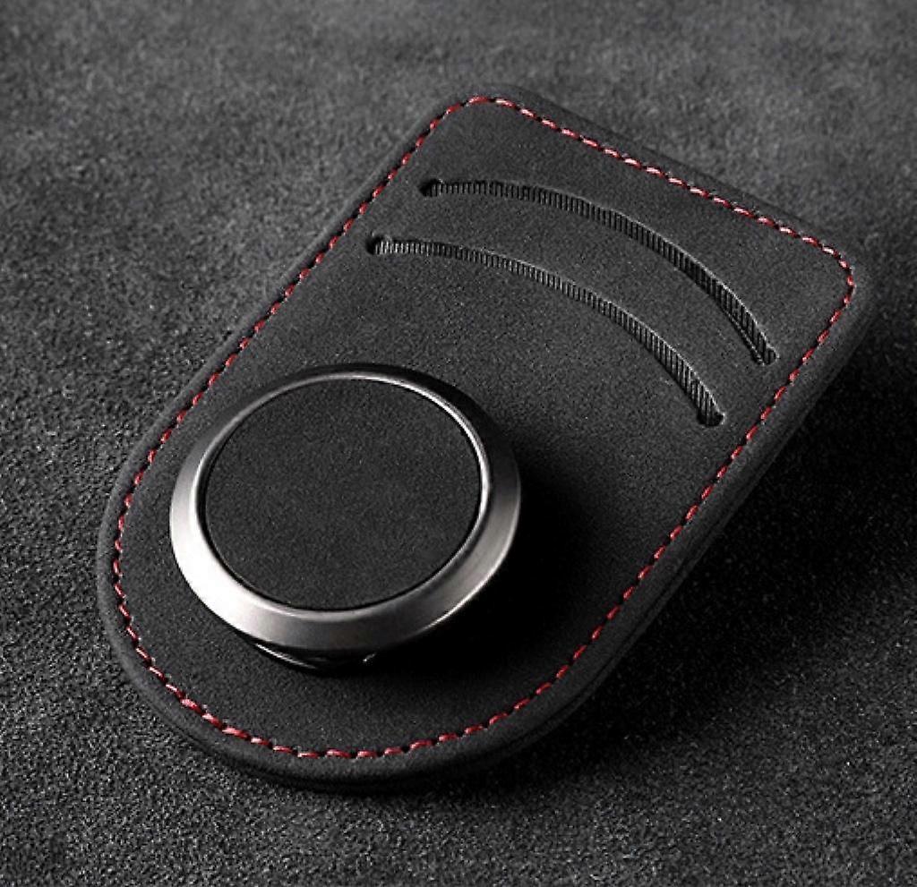 مشبك نظارات سيارة أسود غير لامع لحاجب مع فتحات بطاقات