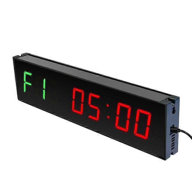 LED Interval Timer Wall Mounted Down/Up Clock Stopwatch for Competition Training