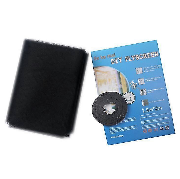 Selbstklebende Fenster Bildschirm Netz Mesh Vorhang, mit Klebeband