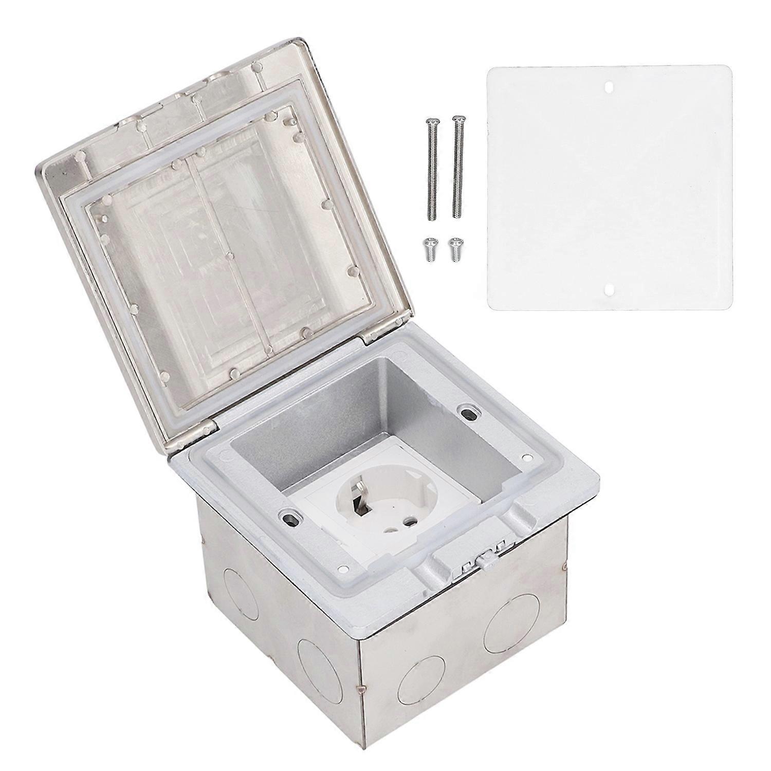 Floor Power Socket Waterproof Flame Retardant Recessed Socket Outlet with Network Cable Port  Standa