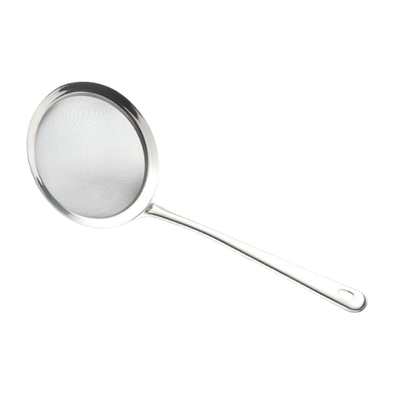 Fine Mesh Sieve Stainless Steel Colander With Handle  Multipurpose Food Strainer For Rice Tea Pasta Juice Quinoa