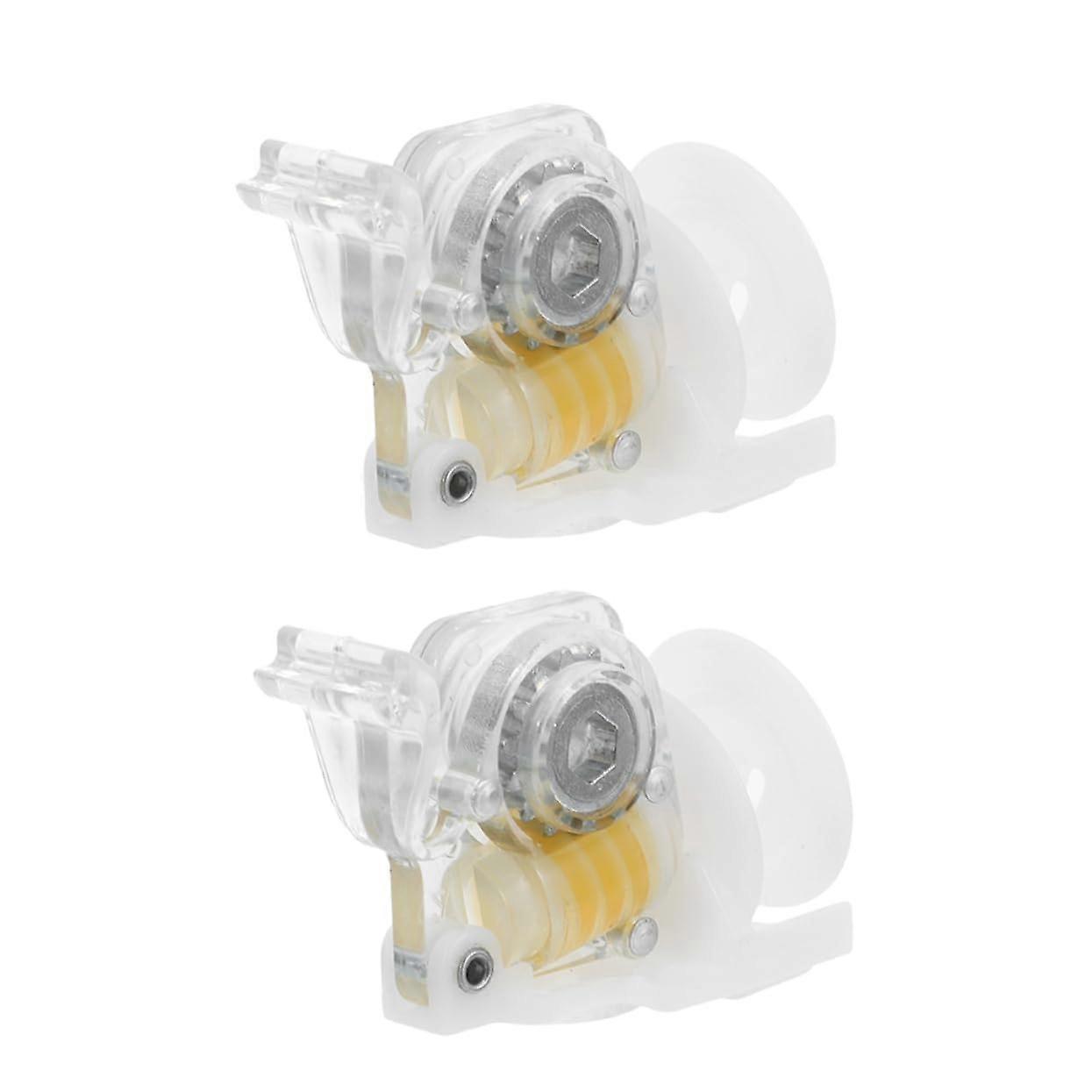 2 Pack Window Blind Tilt Mechanism Cord Tilter for Hexagonal Rod Low Profile Quiet Design