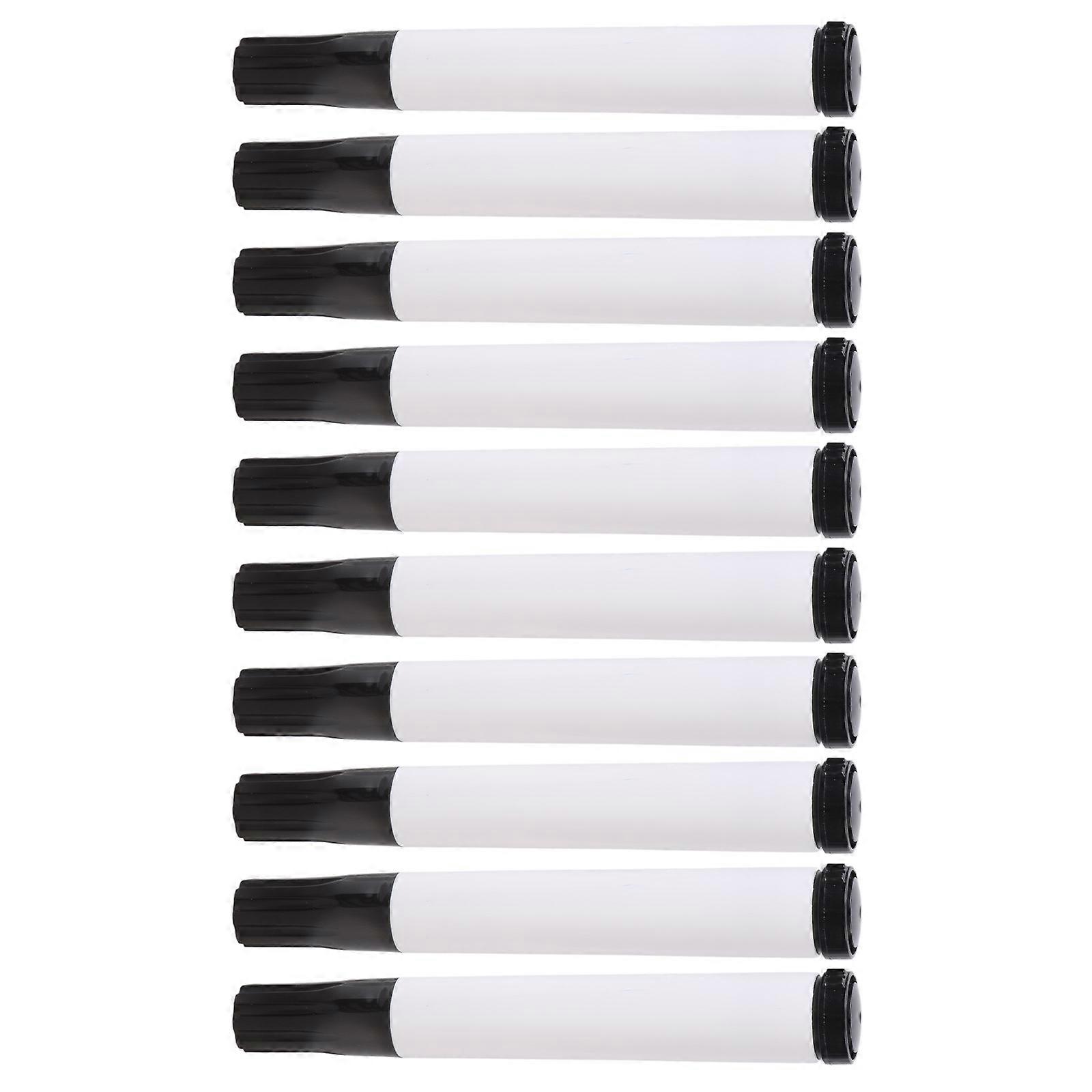 10Pack High Capacity Refillable Whiteboard Marker Pens Rod Transparent Ink Level Indicator For Daily Use Multicolor