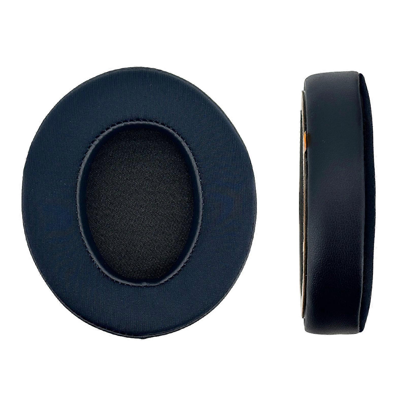 Cream Cooling Headphone Covers With Pad Padding Sweatproof Design Improved Noise Cancellation For Perpetually Use  Navy