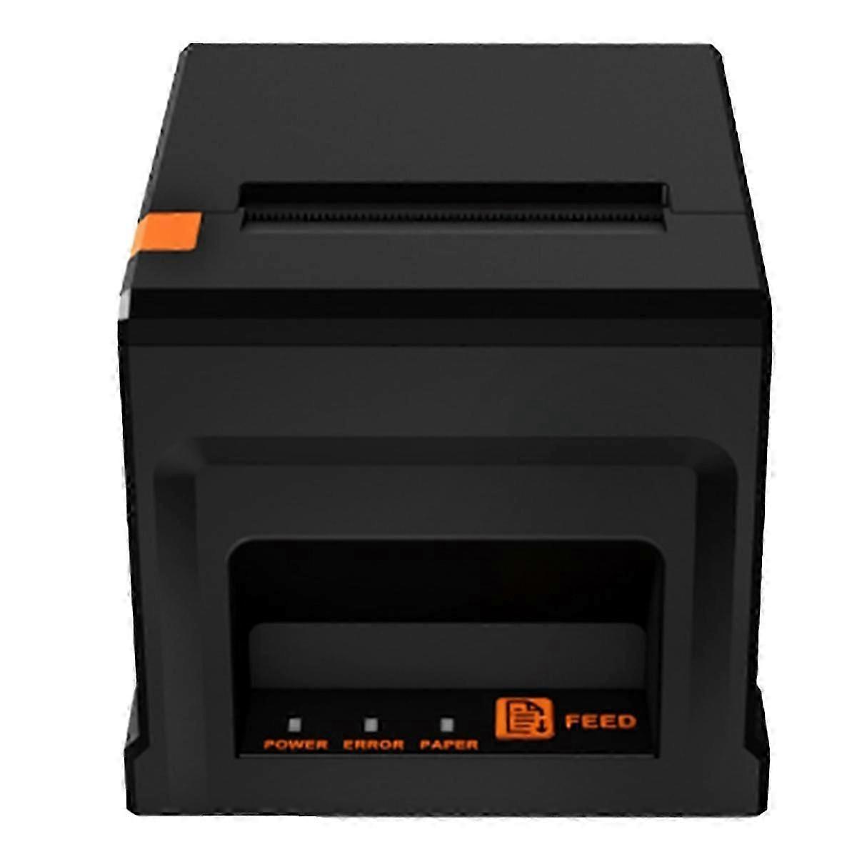 EU Plug 80mm Thermal Receipt Printer USB LAN Bluetooth Compatible