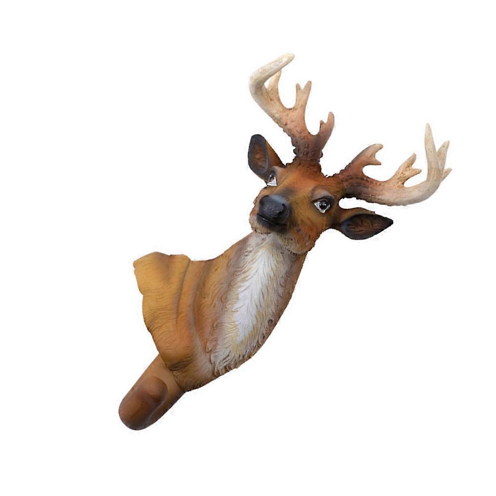 Creative Deer Head Rustic Hook Deer Head Wall Hook Deer Head Wall Hanger for Home