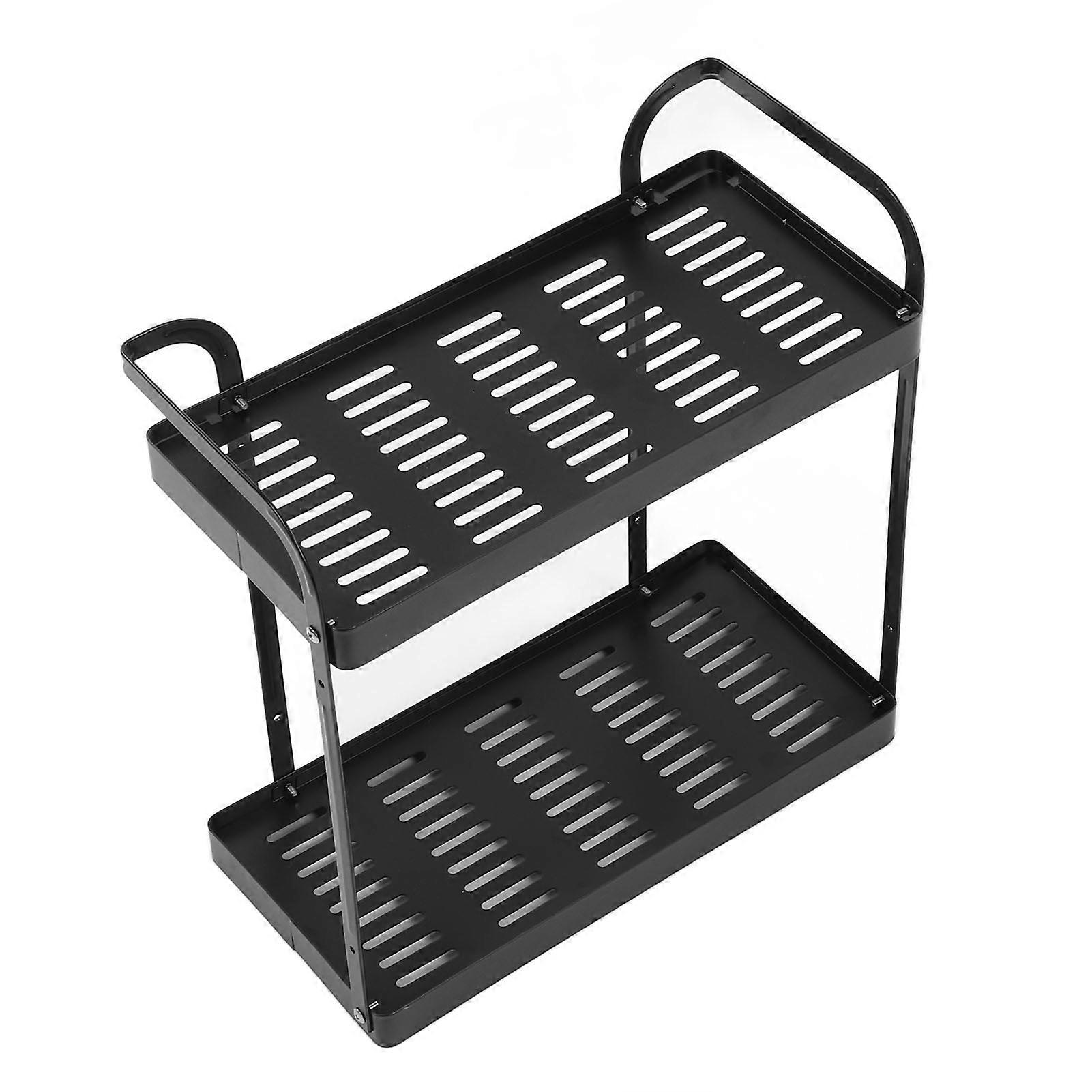 Kitchen Rack Storage Shelf 2 Layer Organizer Towel Holder Home Decor for Bathroom Wall
