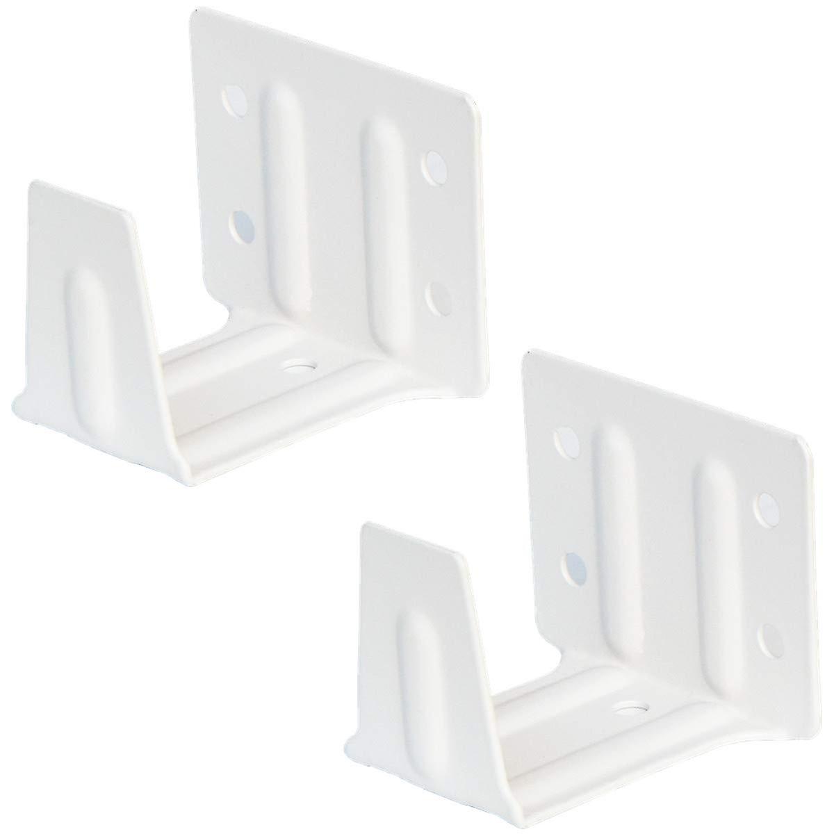 Window Blind Center Support Bracket 2 Pack White for 2 Inch Low Profile Headrail Holder