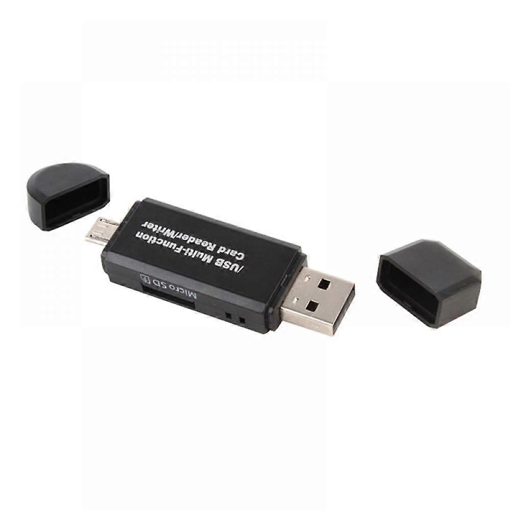 USB OTG/USB 2.0 Card Reader Adapter compatible with SDXC, SDHC, SD, MMC, RS-MMC for Smartphones/Tablets with OTG