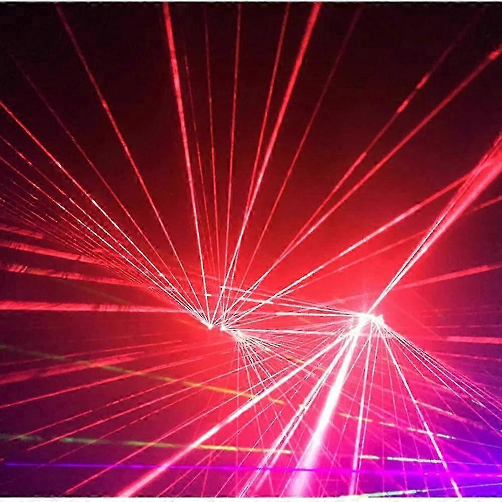 RGB-laserhandskar för Halloweenfester med 4-huvuds stråleffekt