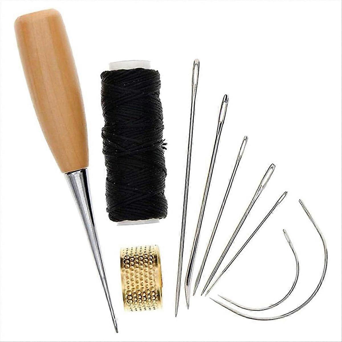 1Set Sewing Needle Awl Leather Craft Sewing Accessories