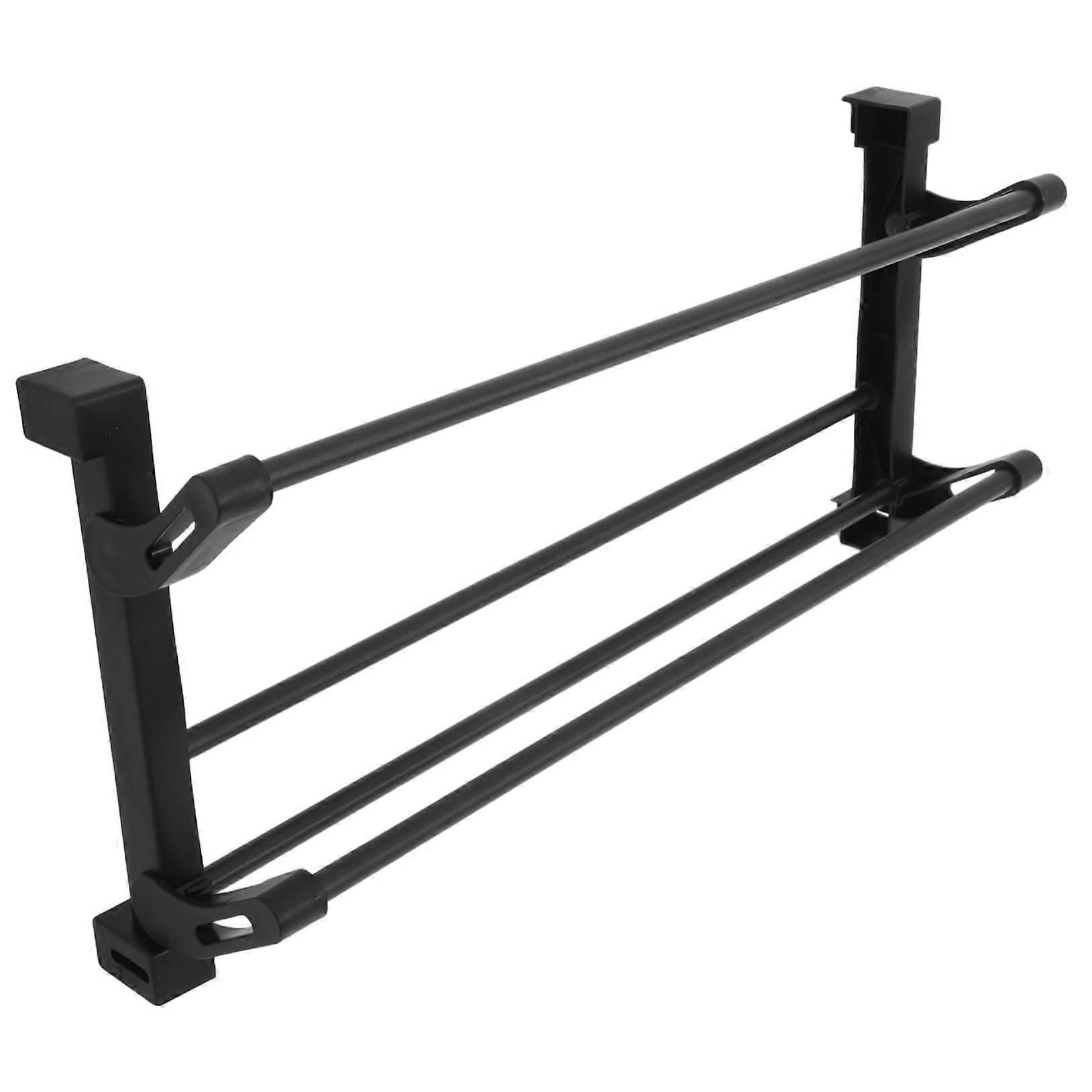 Wall Mounted Shoe Rack with Foldable DoubleLayer Design, NoDrill SpaceSaving Organizer for Entryway and RV