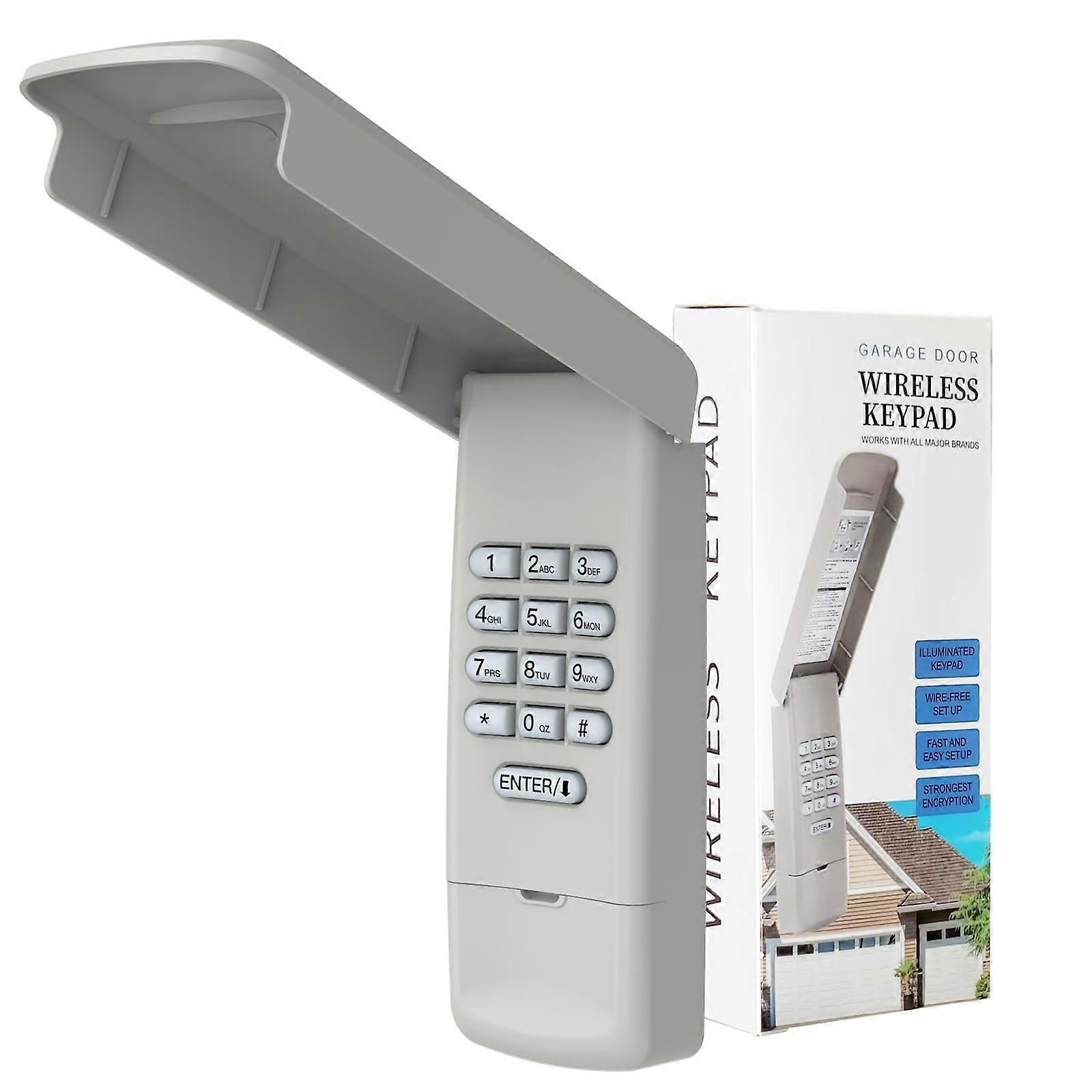Garage Door Opener Keypad Compatible with Major Brands, Replacement for 877MAX 878MAX 377LM 977LM