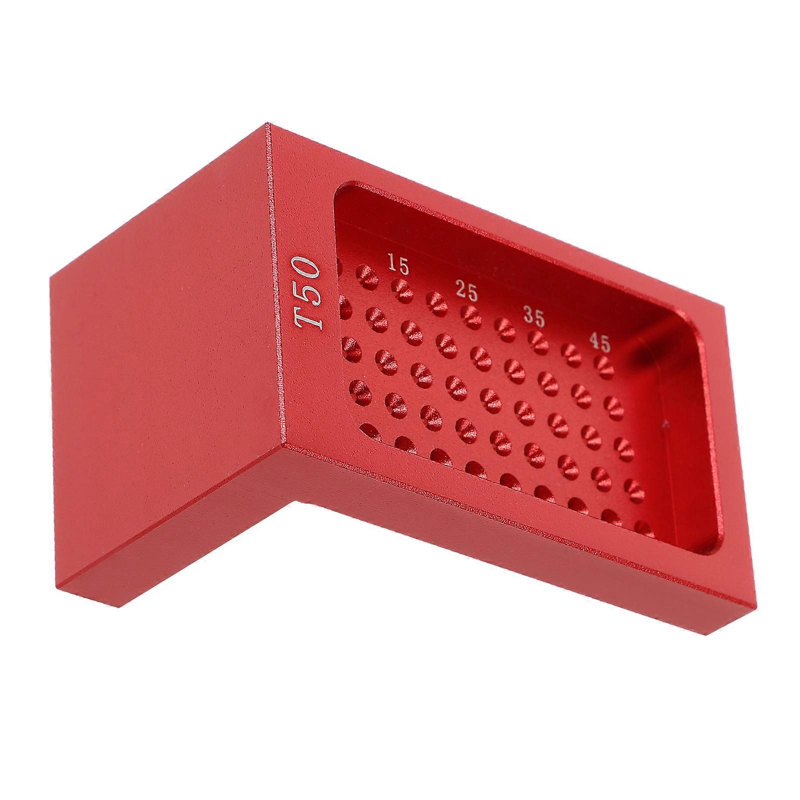 T Shape Ruler Metal Woodworking Measuring Tool Carpenters Professional Design 7.00X4.00X4.00CM Measuring 1Set