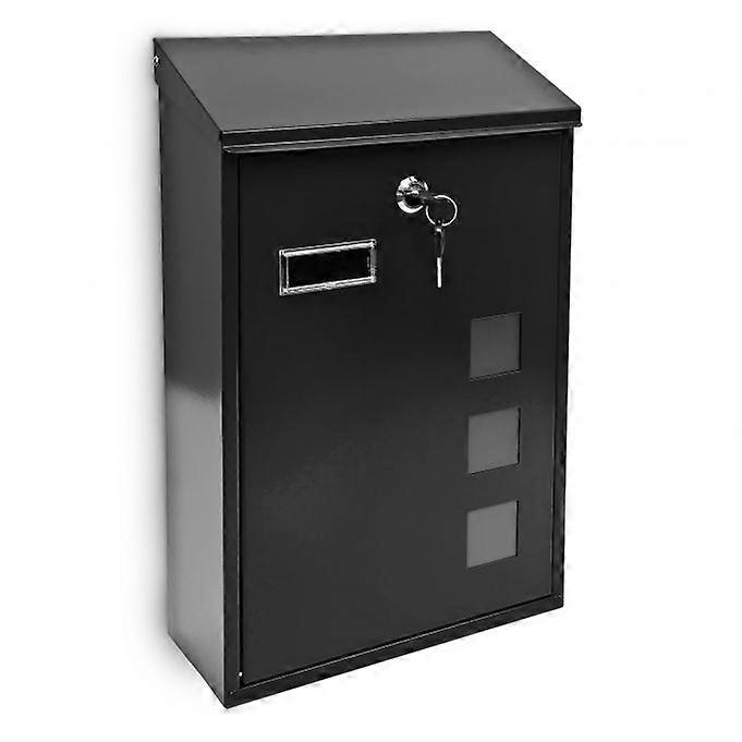 Mailbox with 3 square viewing windows