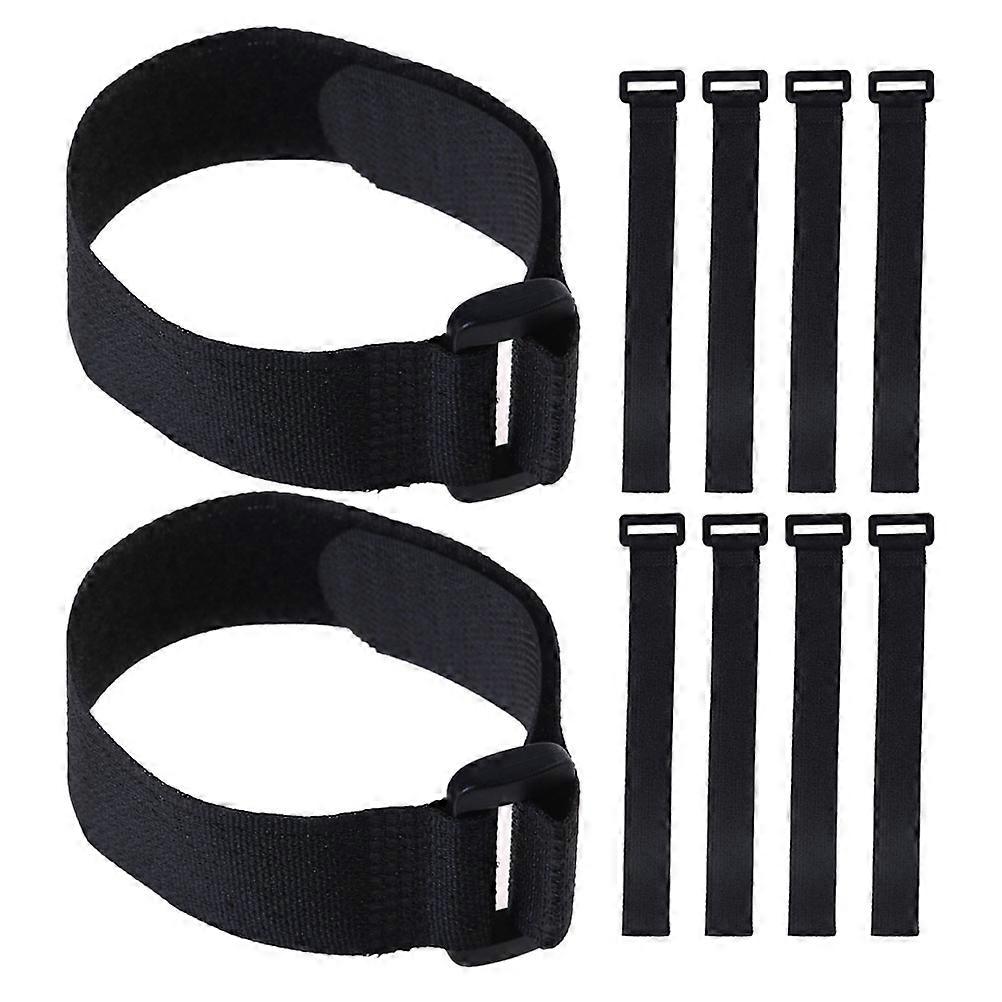 10pcs Reusable Cable Ties Hook Loop Cable Straps Wire Ties Adjustable Fastening Cord Organizer for Home Office Data Centers