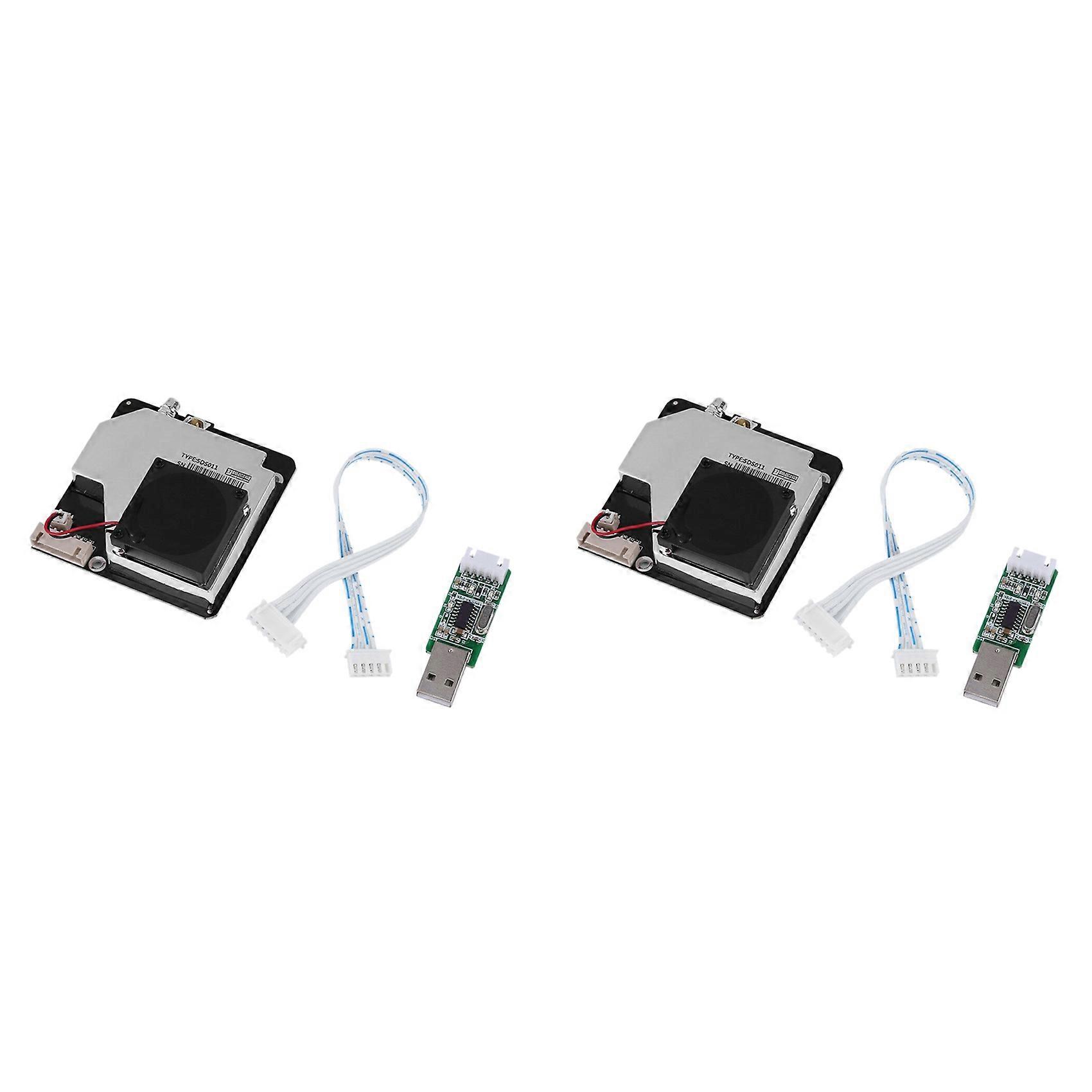 2X PM Sensor SDS011 High Precision Lase R PM2.5 PM10 Air Quality Detection Sensor