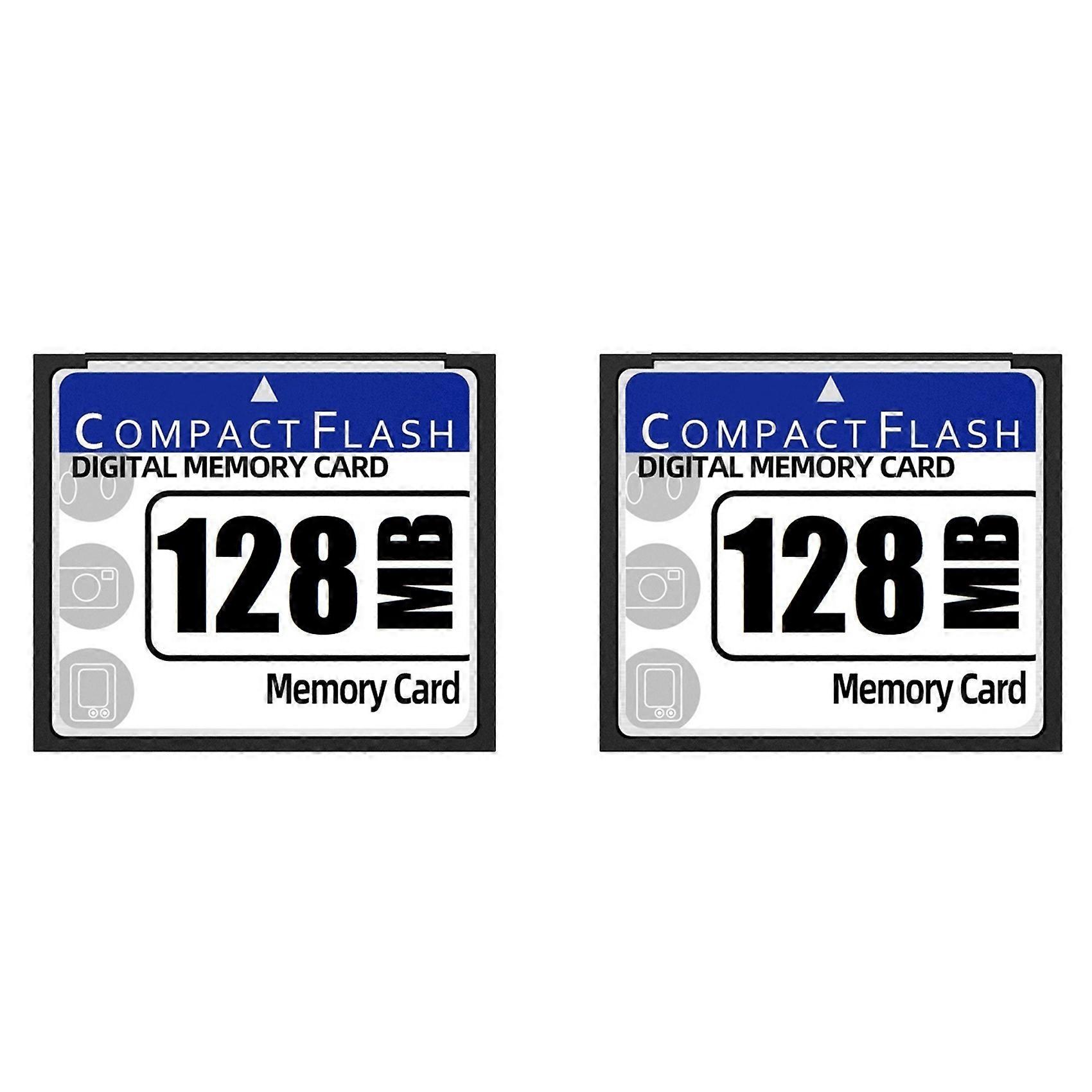 2X 128MB Compact Flash Memory Card for Camera, Advertising Machine, Industrial Computer Card