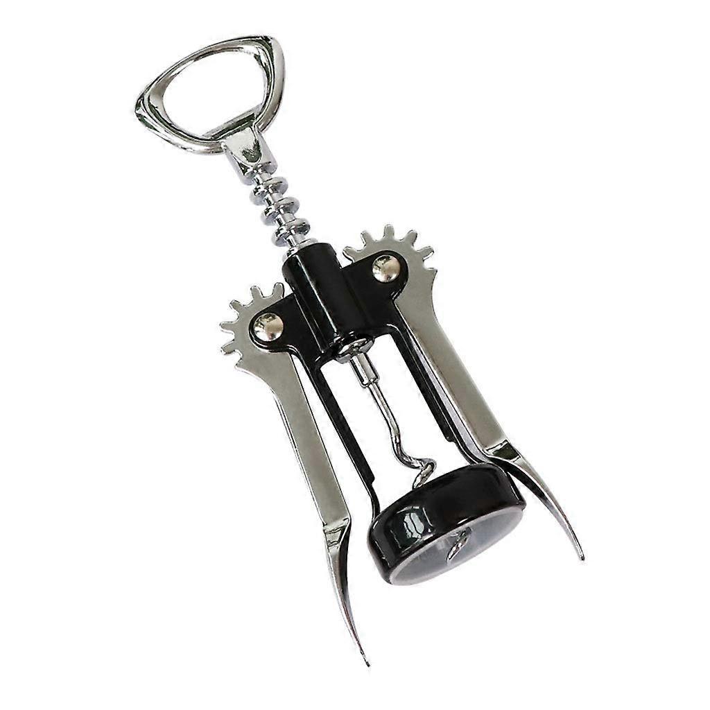 Wine Bottle Opener Corkscrew with Beer Cap Remover for Bars and Restaurants, Black