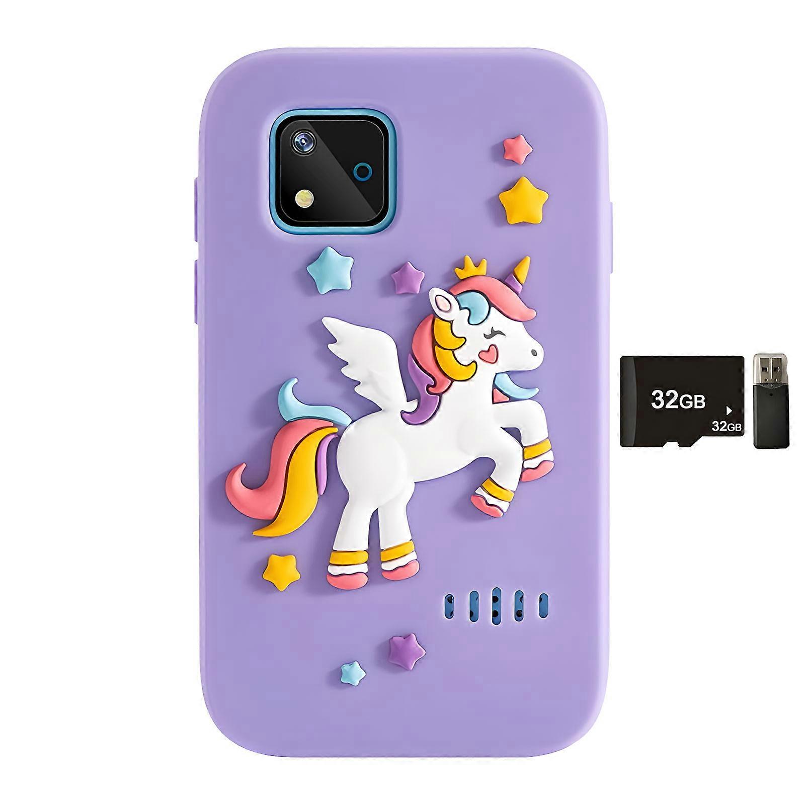 Educational Smartphone for Kids 16 Interactive Games Screen 48MP Camera Shockproof Case Animal Theme Multicolor