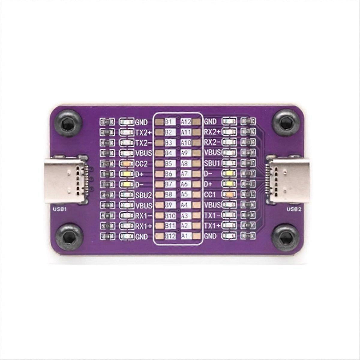 POWER-Z Dual Type-C Fast Charging Cable Inspection Board for Smartphone Cable Testing and Line Sequence Testing