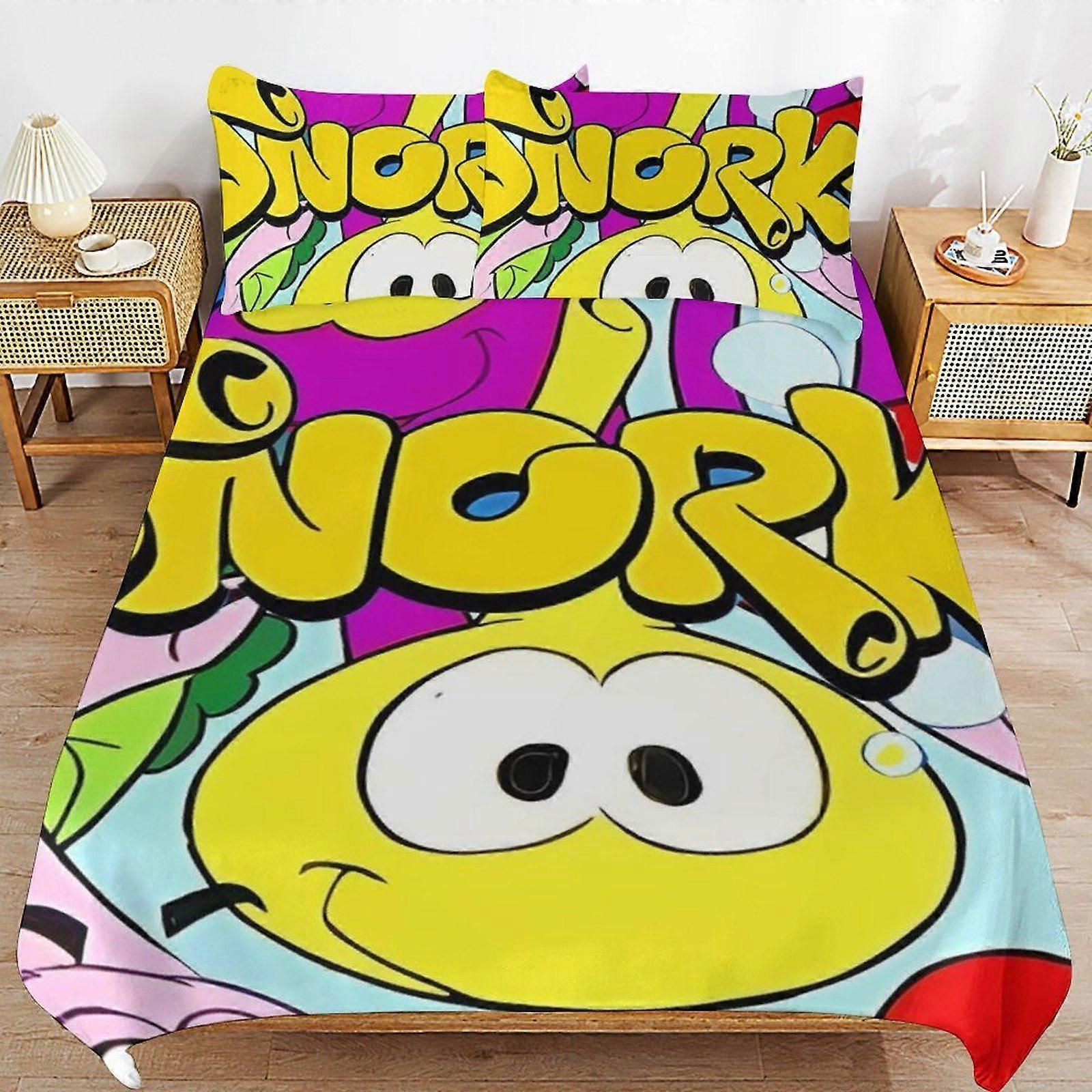 1786XB The Snorks Bedding System Smooth Fabric Zipper Closure Comfortable Texture Soft Feel Duvet Cover Sets Pack KL1786