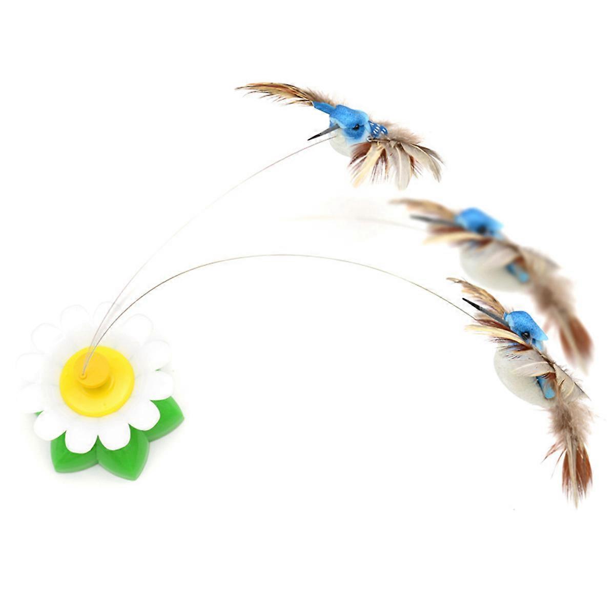 Stimulating Interactive Cat Teaser Toy With Rotating Bird Design For Pet Owners 1Pcs