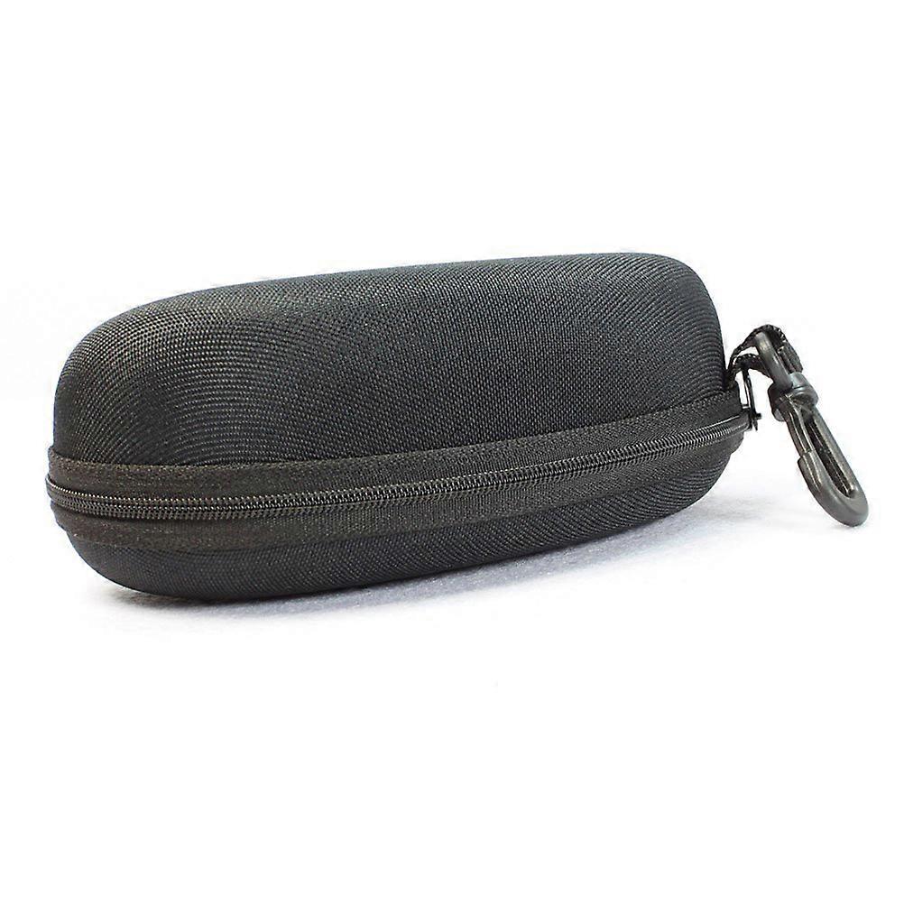 Canvas Glasses Case for Glasses Use 3Pcs Portable Oval Black Storage