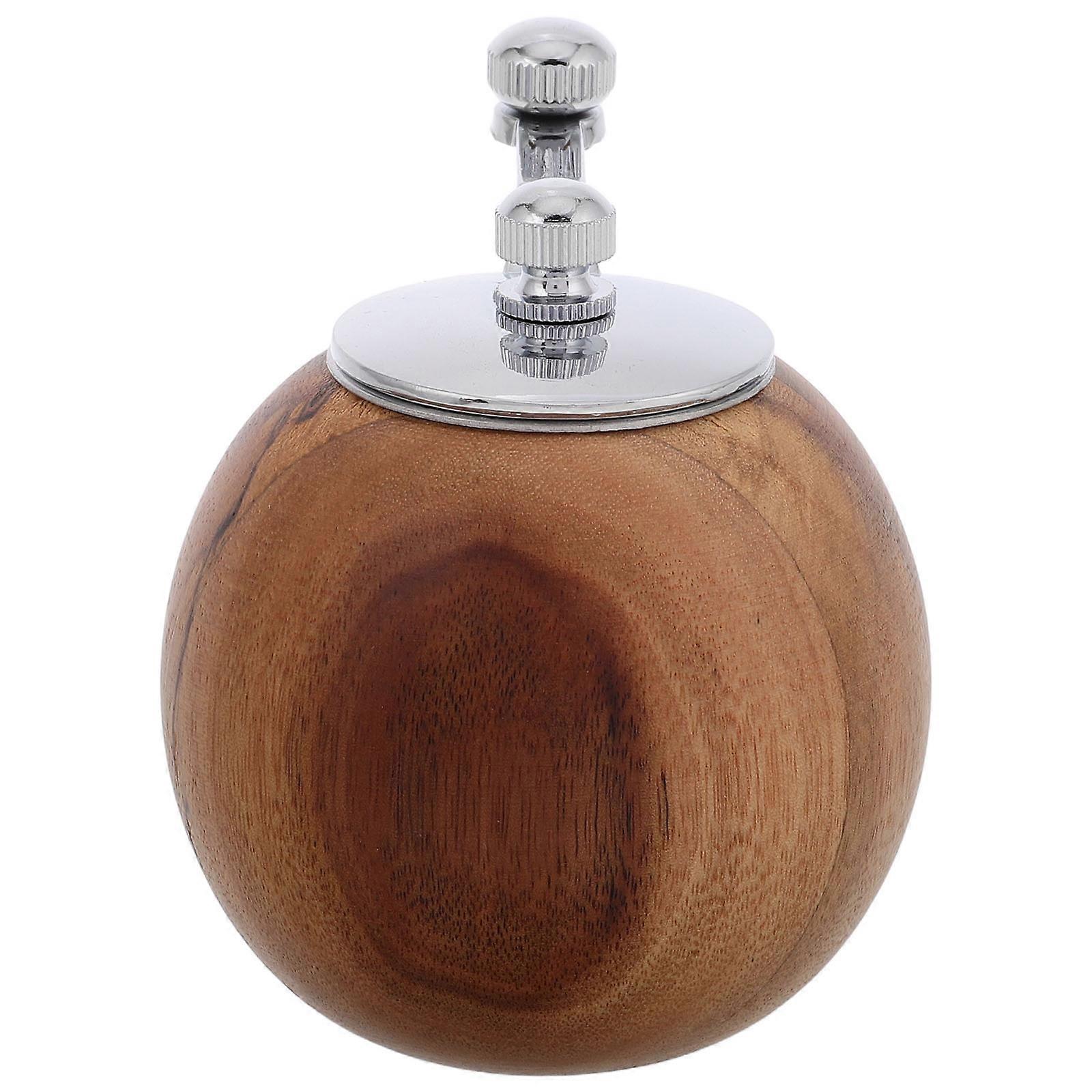 Light Brown Mini Pepper Grinder with Manual Crank for Kitchen Use