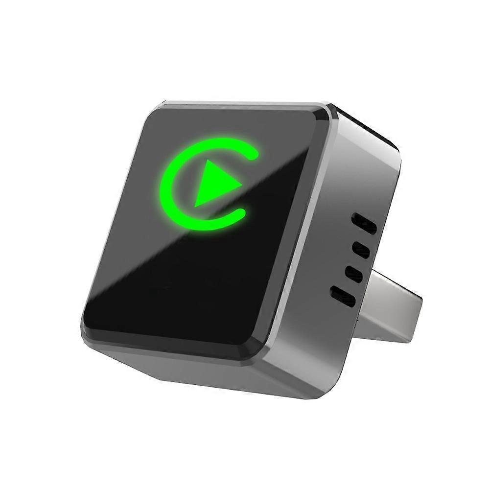 Wireless CarPlay Adapter Zinc Alloy MirrorLink Smart Android Auto Wireless Bluetooth Adapter Plug&Play for Car