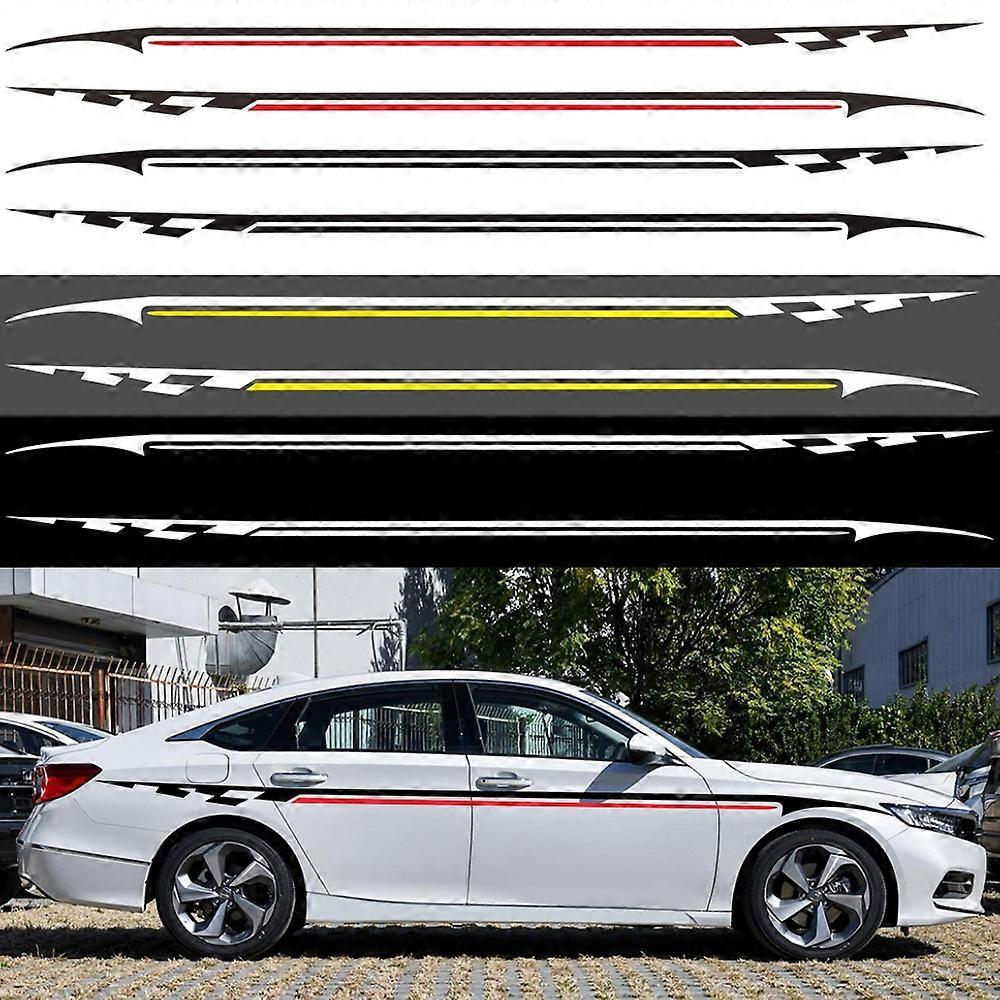 2 PCS/Set D-934 Waistline Pattern Car Modified Decorative Sticker