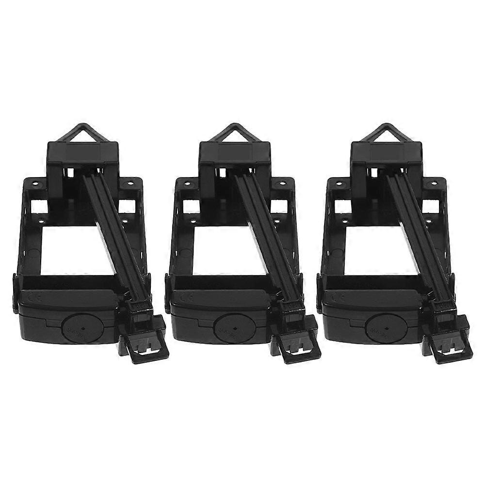 Black Clock Pendulum Drive Unit for Mechanical Clock 3Pcs Plastic Parts