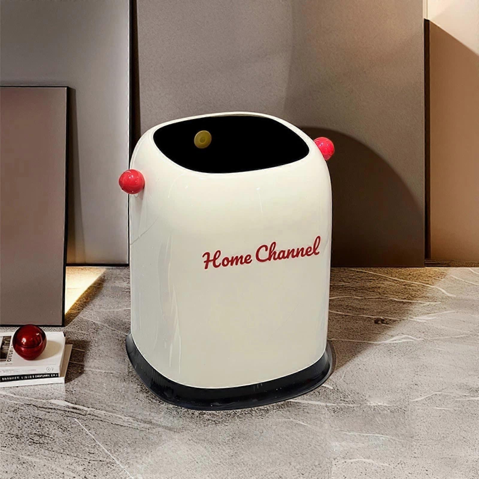 Durable ThickEdge Trash Can with EasyClean Double Layer and Compact SpaceSaving Design