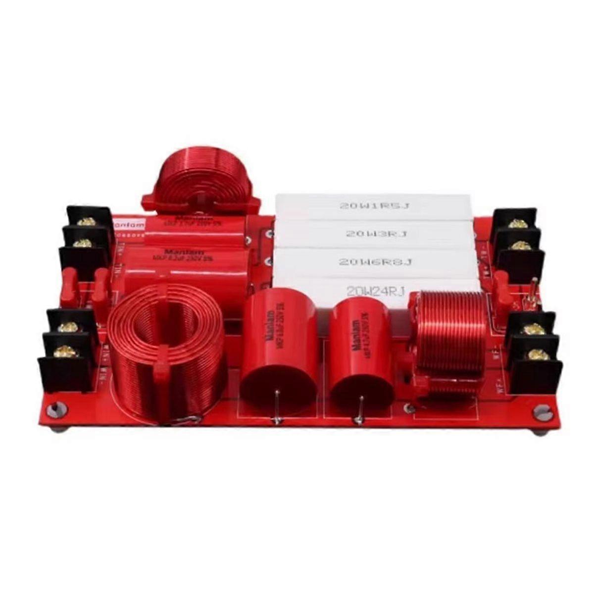 Hifi Audio Speaker Crossover 2 Way Frequency Divider 250W Treble Stereo Dual Filters Circuit Board