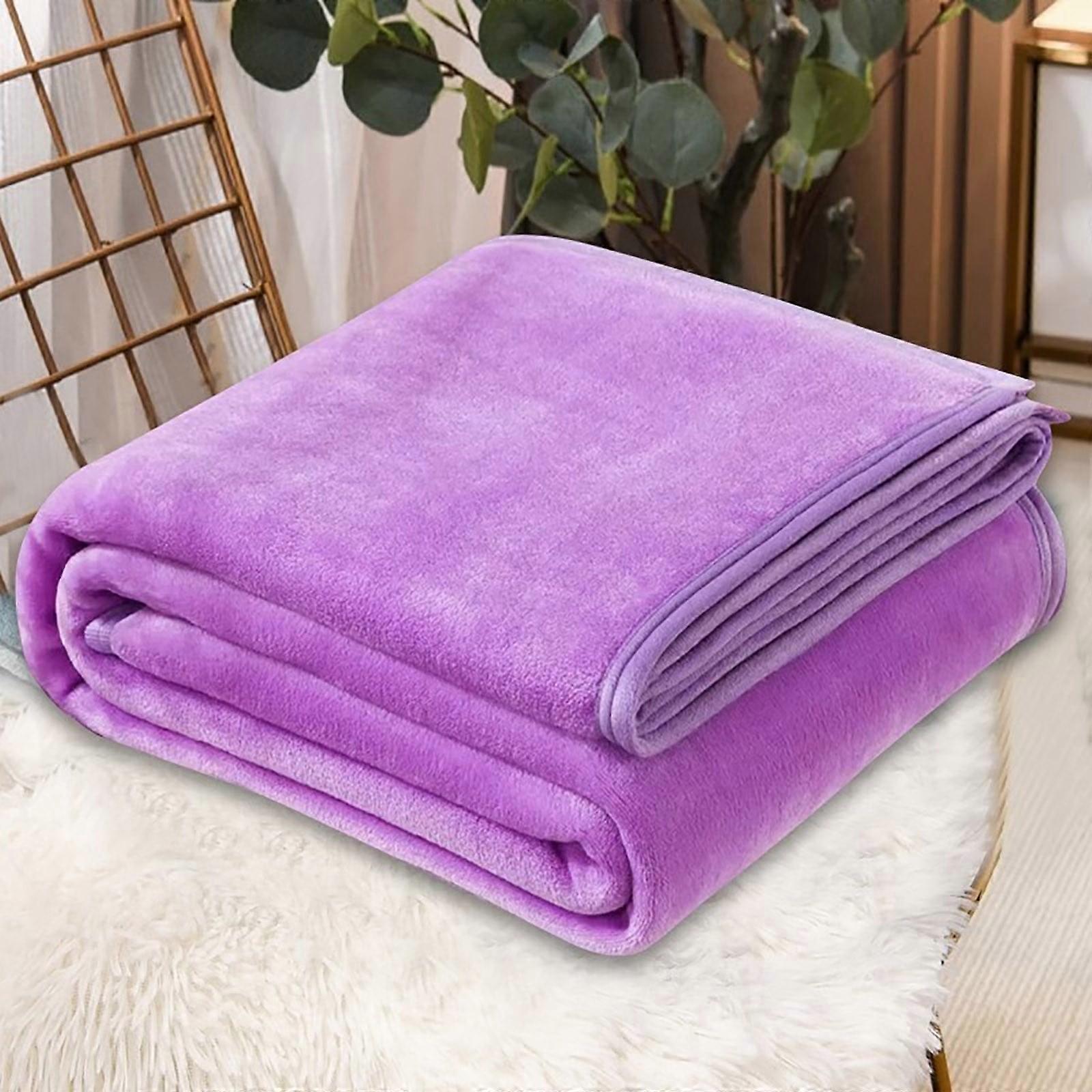 Dgankt Super Soft Warm Solid Warm Micro Plush Fleece Blanket Throw Rug Sofa Bedding 70x100cm