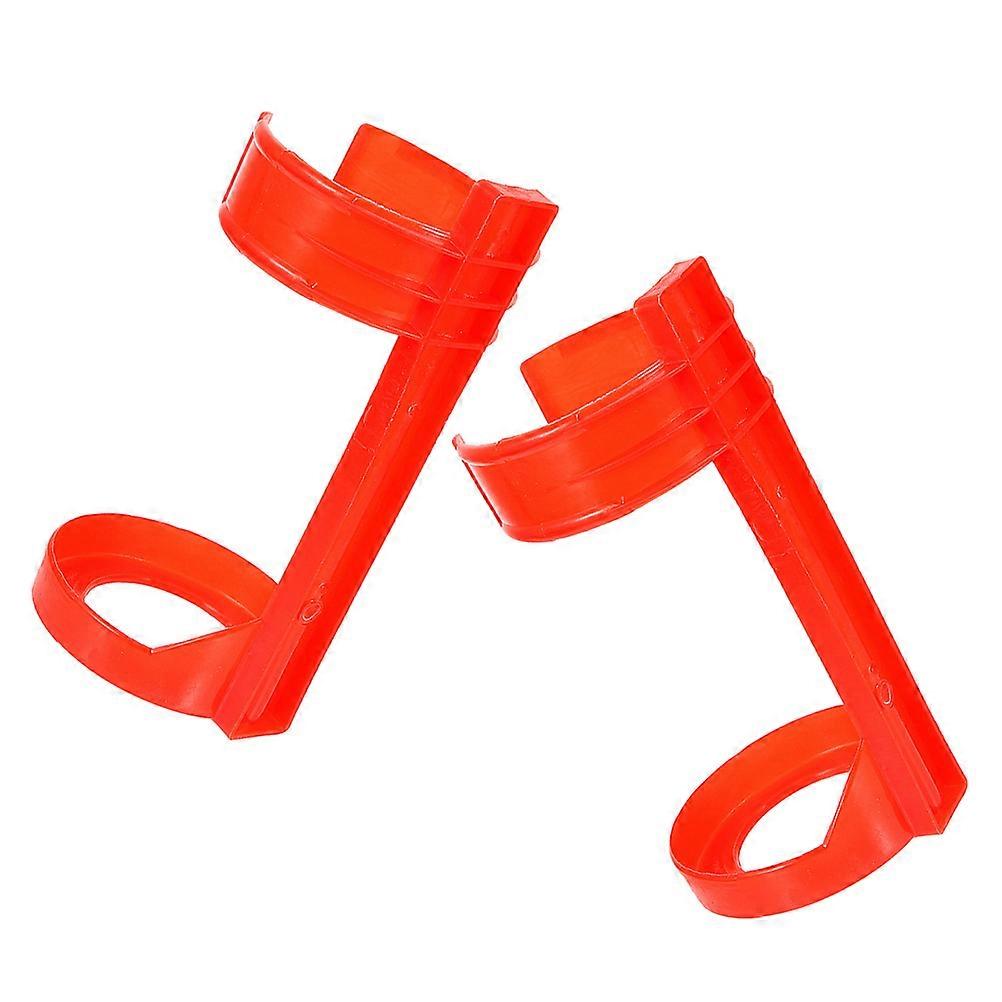 Automotive Fire Extinguisher Mount Bracket for Secure Mounting 2Pcs Red