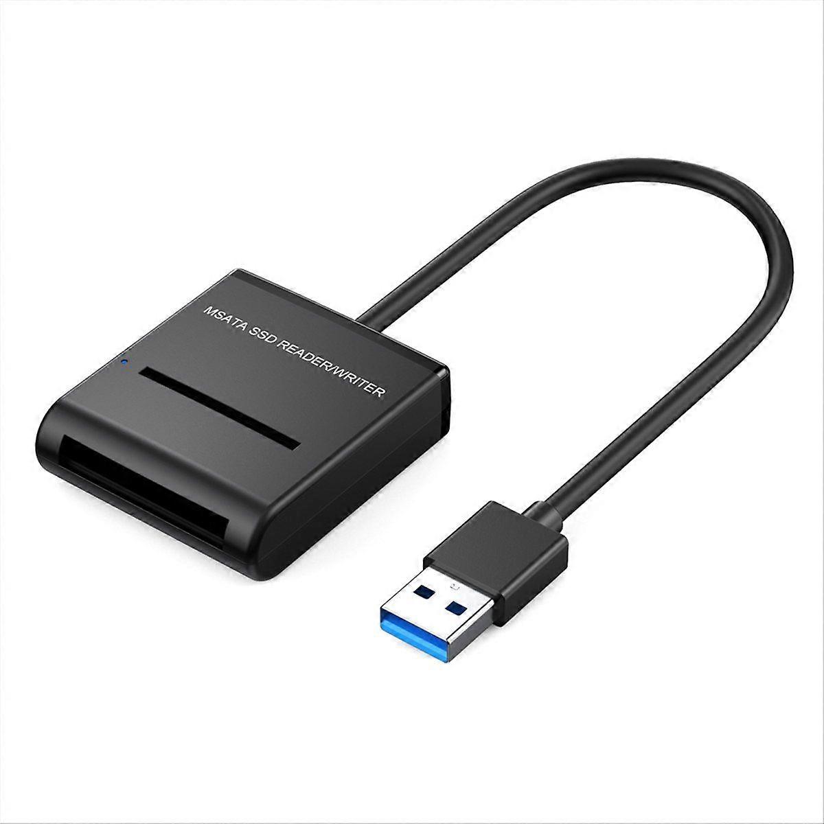 MSATA Easy Drive Cable Mini USB3.1 External Hard Drive Enclosure 6Gbps High Speed Solid State Drive Cable,C