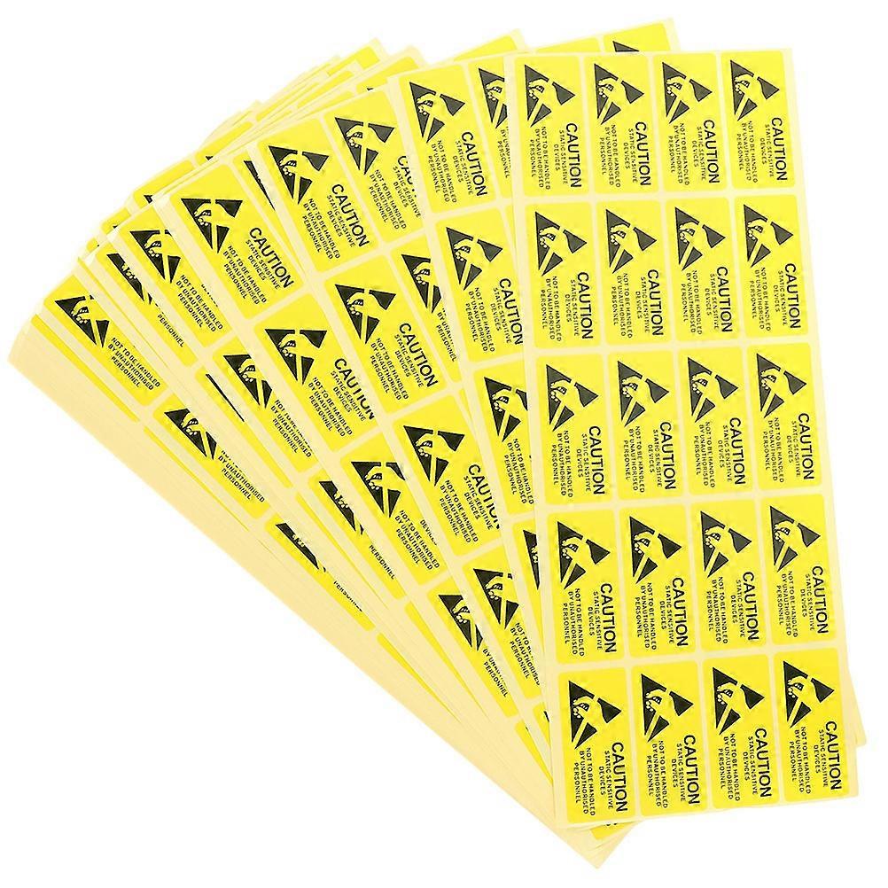 Static Warning Decals Paper for 2000Pcs Electrostatic Cautious
