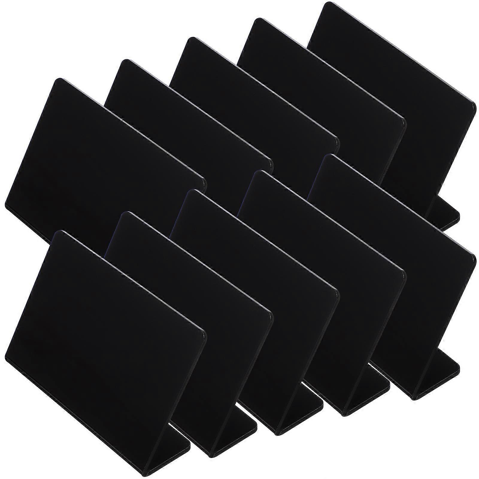 Black Acrylic Chalkboard Signs for Buffet 10Pcs Table Markers