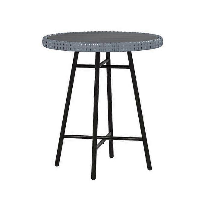 Outsunny Rattan Border Outdoor Side Table - Grey
