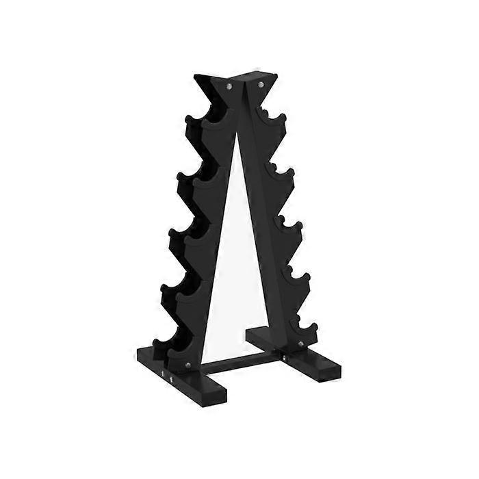 Five-Tier Dumbbell Storage Rack, for Home Gym Exercise - Black