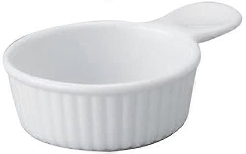 10Piece White Handle Western Tableware Set with 12.5cm Mini Gratin Dish for Restaurant Use